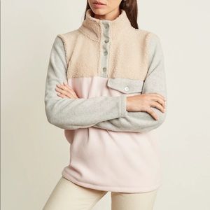 Donni Tri Mini Sherpa Pullover